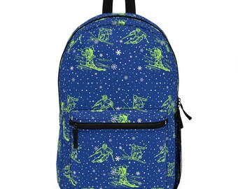 Royal Blue Ski Backpack: Lightweight Kids/Adults Travel Bag