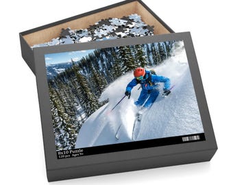 Ski Puzzle: Mountain Adventure, Family Fun Game (120-Piece)