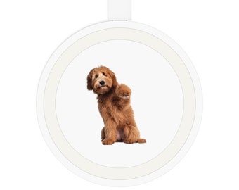 Puppy Love Wireless Charger: Dog Lover Gift, iPhone & Samsung Compatible