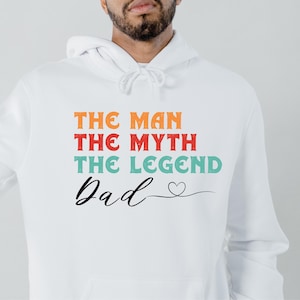 Legendary Dad Hooded Sweatshirt, Funny Dad Hoodie, Gift for Fathers Day, Birthday Gift for Dad, Unisex Sweatshirt