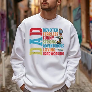 Dad&#39;s Fun Personality Sweatshirt, Unisex Crewneck for Father&#39;s Day, Birthday Gift, Casual Wear, Family Gatherings, Unique Dad Gift
