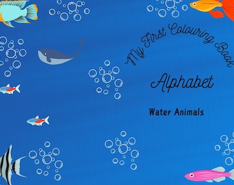 Mon premier livre de coloriage : animaux aquatiques