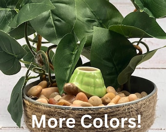 美しいヴィンテージの手描き花柄テラコッタプランターポット - Etsy 日本