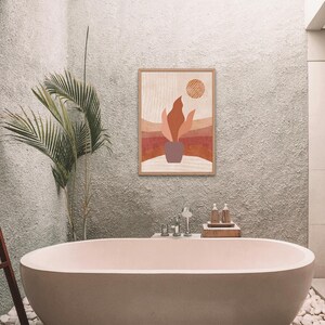 Vertical Frame Mockup: Home Interior, Wall Art (PSD File)