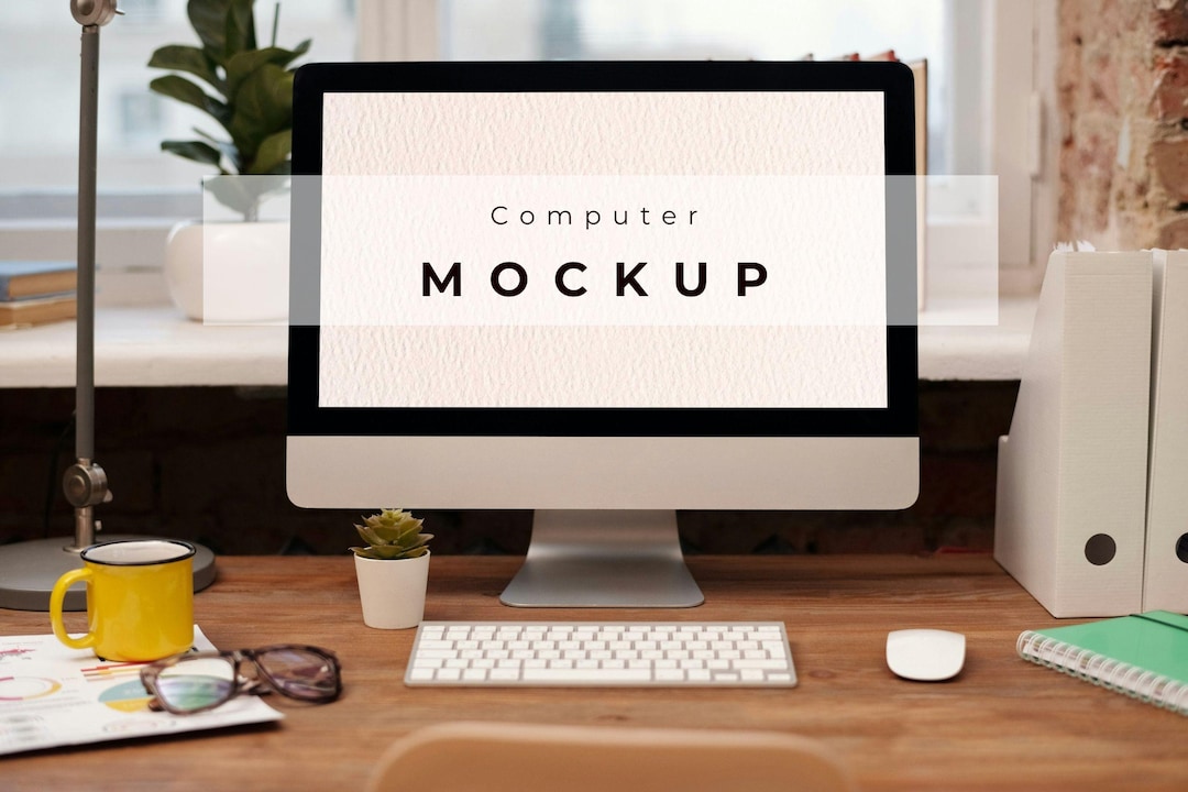 Software Computer Mockup Computer Mockup , Imac Mockup , Instant Download , Modern Boho ...