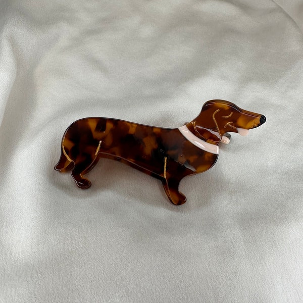 Dachshund Claw Clip, Dachshund Dog Hair Clips, Accessories for Dog Lovers, Dog Lovers Gift, Dog Mom Gift, Wiener dog clip, Dachshund Gift