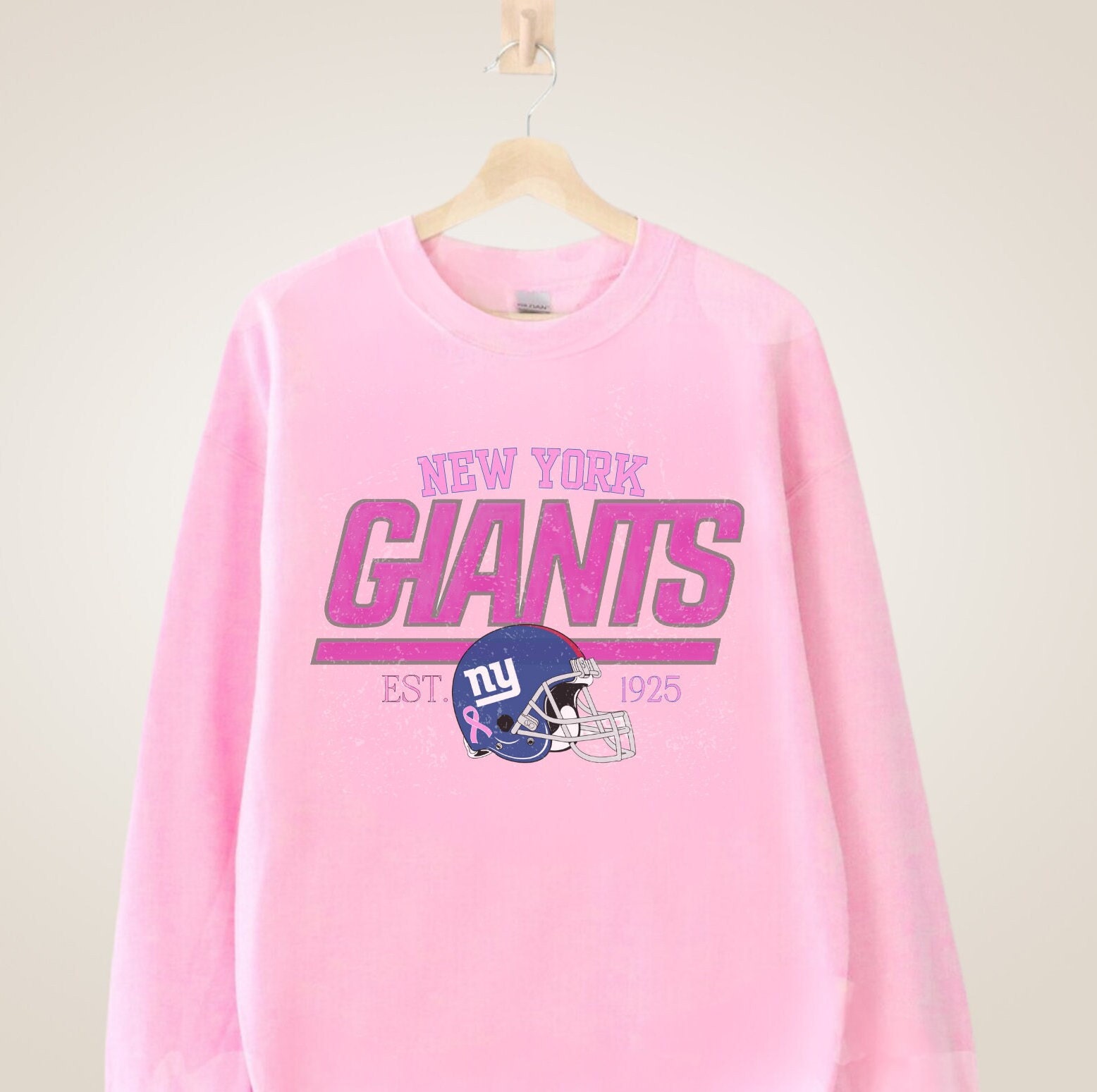 New York Giants Football Crewneck Giants Sweatshirt Breast - Etsy