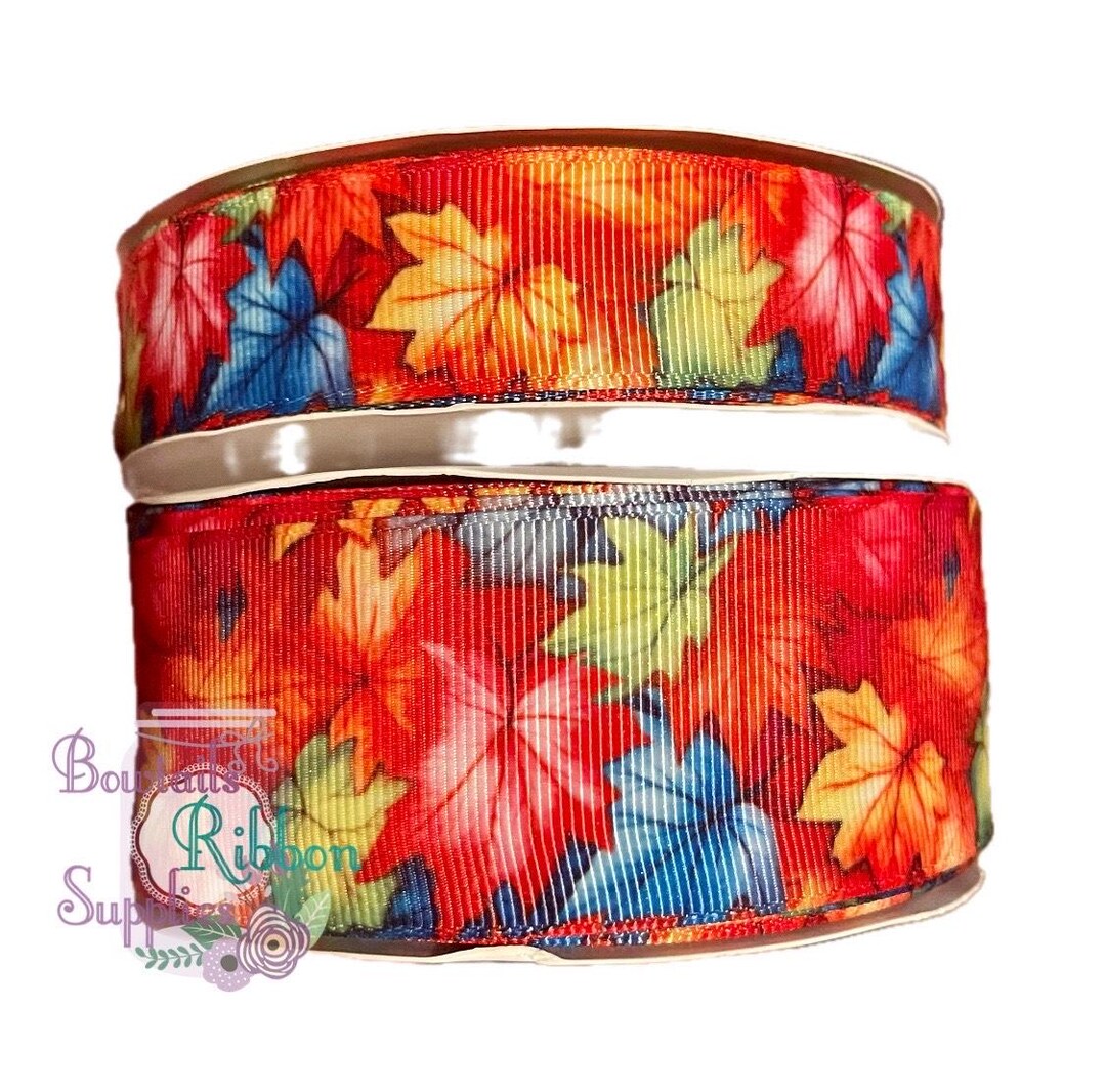 Designer Ribbon, USDR, Fall Leaves, Fall, 7/8