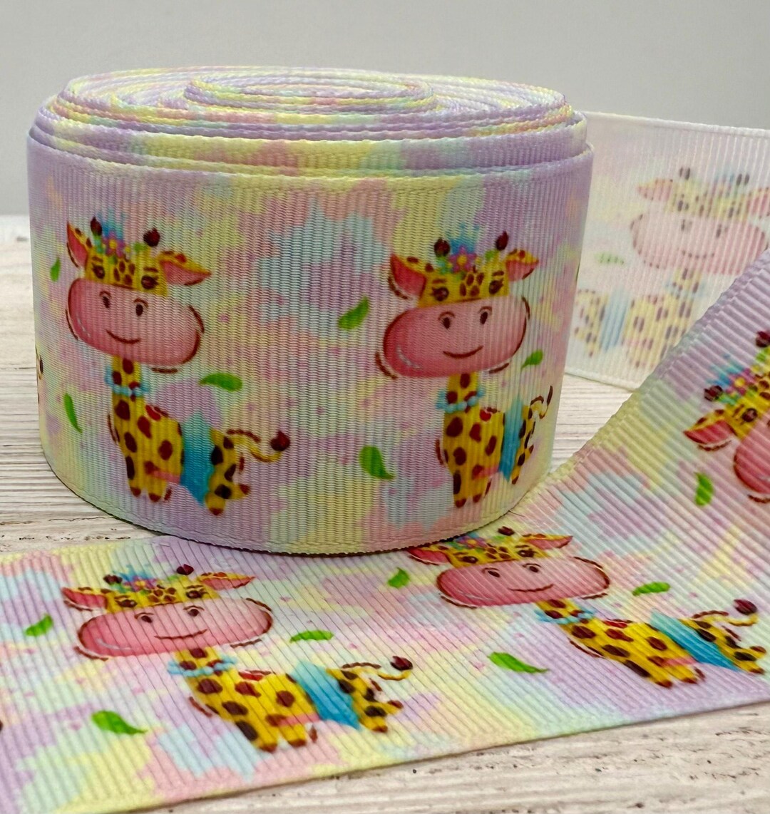 Gitaffe Ribbon USDR Designer Ribbon, Giraffe, 1.5