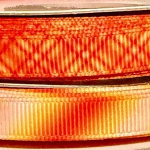 USDR Designer Ribbon, Candy corn, Halloween ribbon size  3/8&quot;