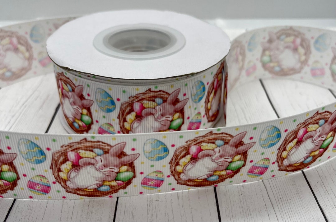 Designer Ribbon, USDR, Easter Bunny Ribbon, 1.5
