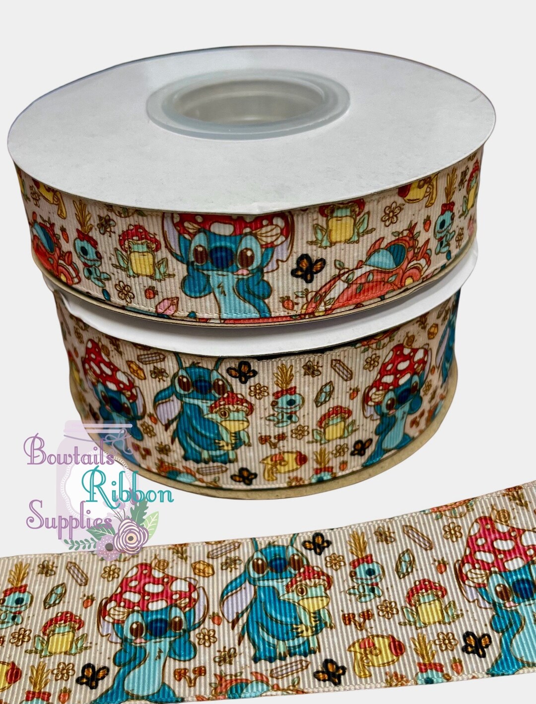 USDR Designer Ribbon, Little Blue Alien, 5/8