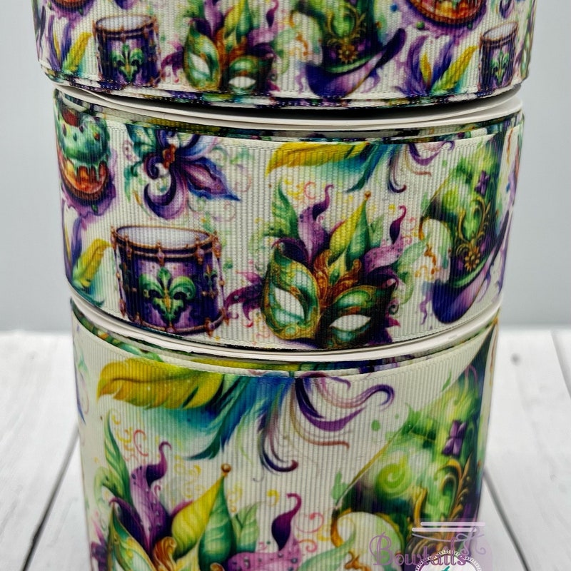 Mardi Gras Ribbon Decanter main image 1