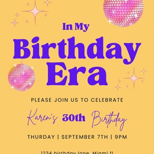 Birthday Invitation card! Come Join Us for Birthday Fun: Party with Friends  Custom Invitation Card in canva