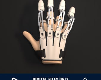 3D Printable Prosthetic Hand STL File: DIY Assistive Device (Digital File))
