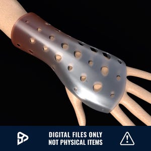 Arm & Wrist Splint STL - Adjustable Wrist Brace for Carpal Tunnel - DIY Nighttime Forearm Immobilizer Design (Digital File)