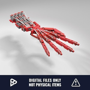 Proteza robotyczna sterowana serwomechanizmem: ruch przedramienia, palców i nadgarstka – STL Digital Design