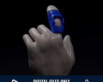 Archivo STL de prótesis de dedo impresa en 3D: Diseño funcional DIY (archivo digital)