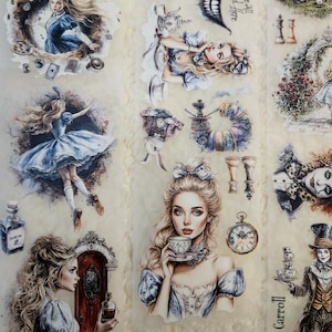 Alicia en el País de las Maravillas - Cinta PET / Scrapbooking y Journaling