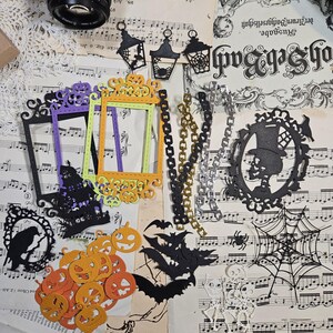 Halloweens Set of 45 Die Cuts,   160-180 g  |  Scrapbooking • Card Making • Art Journaling • Paper Craft • Junk Journal