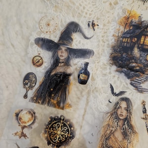 Golden Witch, PET-TAPE, kristalinkt, 7 cm breed |  Scrapbooking Kaarten maken Artjournaling Bullet Journal Junk Journal
