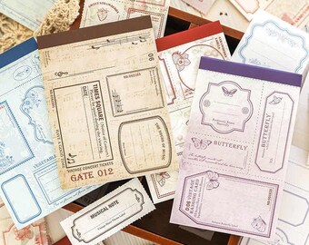 Memo Pad Vintage style, 30 sheets |  Scrapbooking, Art Journaling