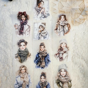 Babe, it's cold outside, LOOP, Crystal Ink, 7 cm breed|  Scrapbooking Kaarten maken Artjournaling Paper Craft Junk Journal
