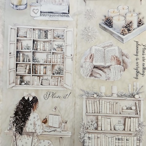 Winterplanner, PET-TAPE, kristallen inkt, 7 cm |  Scrapbooking Kaarten maken Artjournaling Bullet Journal Junk Journal