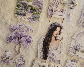 Wisteria Garden Notes - PET Tape | Scrapbooking & Journaling