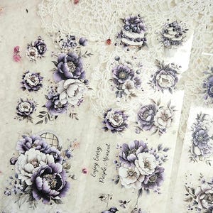 Mauve Passion, kristalinkt, PET-TAPE, 6,5 cm breed |  Scrapbooking Kaarten maken Artjournaling Paper Craft Junk Journal