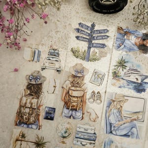 Wander & Wonder, encre cristal, RUBAN EN PET, 7 cm de large |  Scrapbooking Création de cartes, création d'un journal artistique, carnet de bricolage en papier
