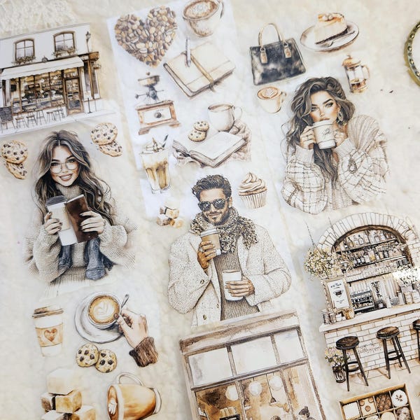 Fika - Coffee Break - Cinta para mascotas / Scrapbooking y diario