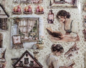 Dreamy Cottage Book Lover -  PET Tape | Scrapbooking & Journaling