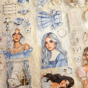 Estética pura, tinta cristal, cinta de PET, 7 cm de ancho / Scrapbooking, tarjetas, Art Journaling, papel, manualidades, diario basura