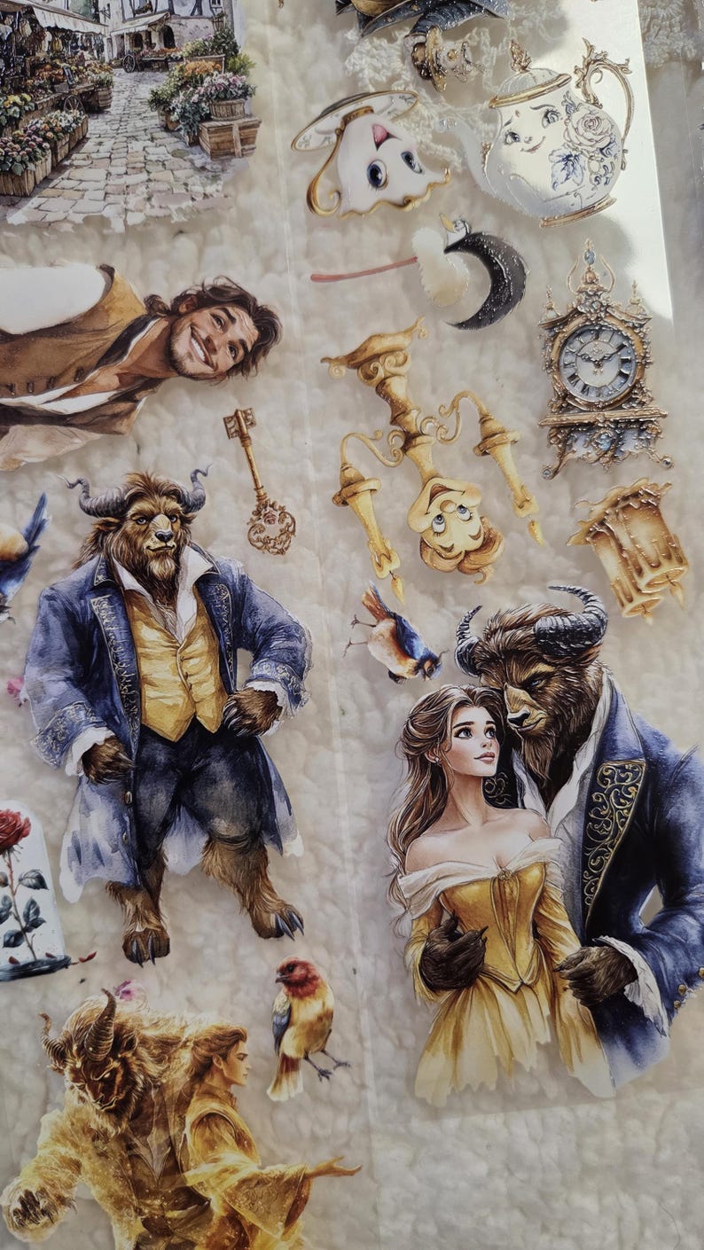 Beast Features Beauty and the Beast - PET Tape| Scrapbooking & Journaling - Etsy