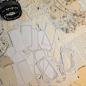 Cornici Art Nouveau/Set di promemoria da 24 pezzi / Scrapbooking Card Making Art Journaling Paper Craft Junk Journal