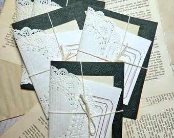 Autumn Embossed Paper Set, Card Making, Scrapbooking Supplies