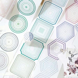 Ruban adhésif washi prédécoupé zone sans fin, 9 cm de large |  Scrapbooking Création de cartes, création d'un journal artistique, carnet de bricolage en papier