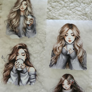 Suéter gris acogedor para niñas, lazo, cinta para mascotas, 7 cm de ancho / Scrapbooking, tarjetas, arte, diario, manualidades de papel, diario basura