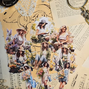 SÉRIE JARDIN | • Scrapbooking • Fabrication de cartes • Journalisation d'œuvres d'art • Créations papier • Journal de bordel