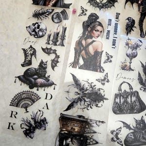 Dark Soul, kristalinkt, PET-TAPE, transparant | • Scrapbooking • Kaarten maken • Artjournaling • Bulletjournaal • Junkjournaal