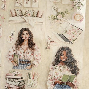 Cherry Blossom Planner, inchiostro Crystal, nastro PET, larghezza 7 cm / Scrapbooking, creazione di biglietti, diario artistico, artigianato con carta, diario spazzatura