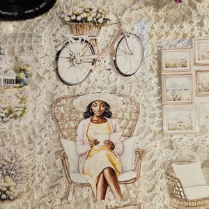Primavera, tinta cristal, cinta PET, 7 cm de ancho / Scrapbooking, tarjetas, Art Journaling, manualidades de papel, Junk Journal