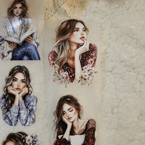 Cozy Autumn Girls, LOOP, cinta adhesiva para mascotas, tinta Crystal, 7 cm/ Scrapbooking, tarjetas, Art Journaling, papel, manualidades, Bullet Journal