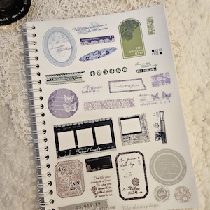 Voorgesneden PET-TAPE Efemere kant |  Scrapbooking Kaarten maken Artjournaling Paper Craft Junk Journal