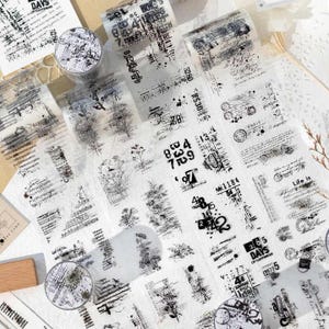 Fita adesiva pré-cortada para animais de estimação - Old Story | Scrapbooking, cartões, arte, diário, artesanato em papel, diário de sucata