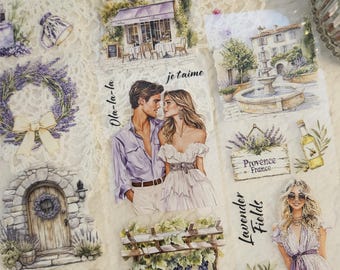 Lavendelvelden - PET-tape | Scrapbooken en dagboeken maken