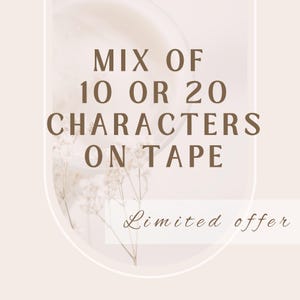 MIX van 10 of 20 tekens |  Scrapbooking Kaarten maken Artjournaling Paper Craft Junk Journal