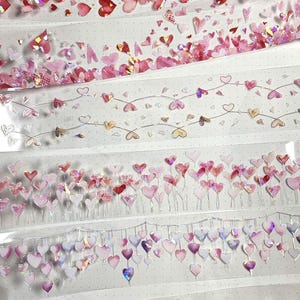 PET-TAPE Kloppend hart-serie, 4 x 200 cm|  Scrapbooking Kaarten maken Artjournaling Paper Craft Junk Journal