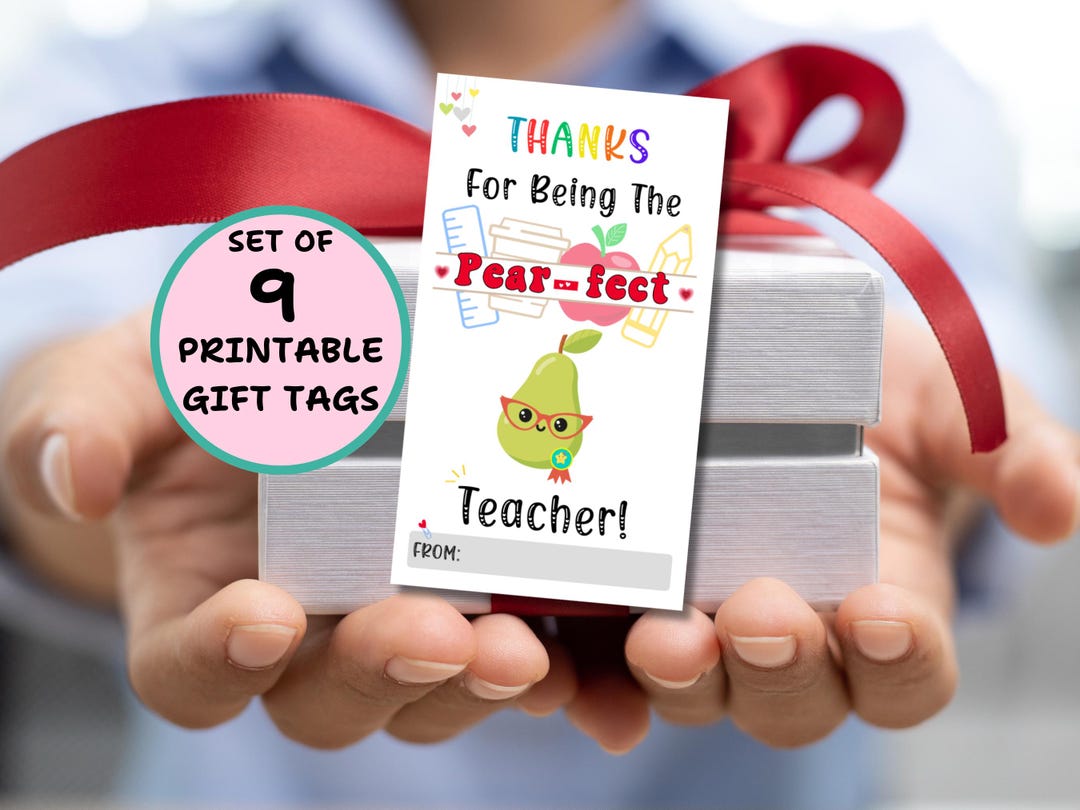 Teacher Appreciation Gift Tag Thank You Gifts Teacher Appreciation Week ...